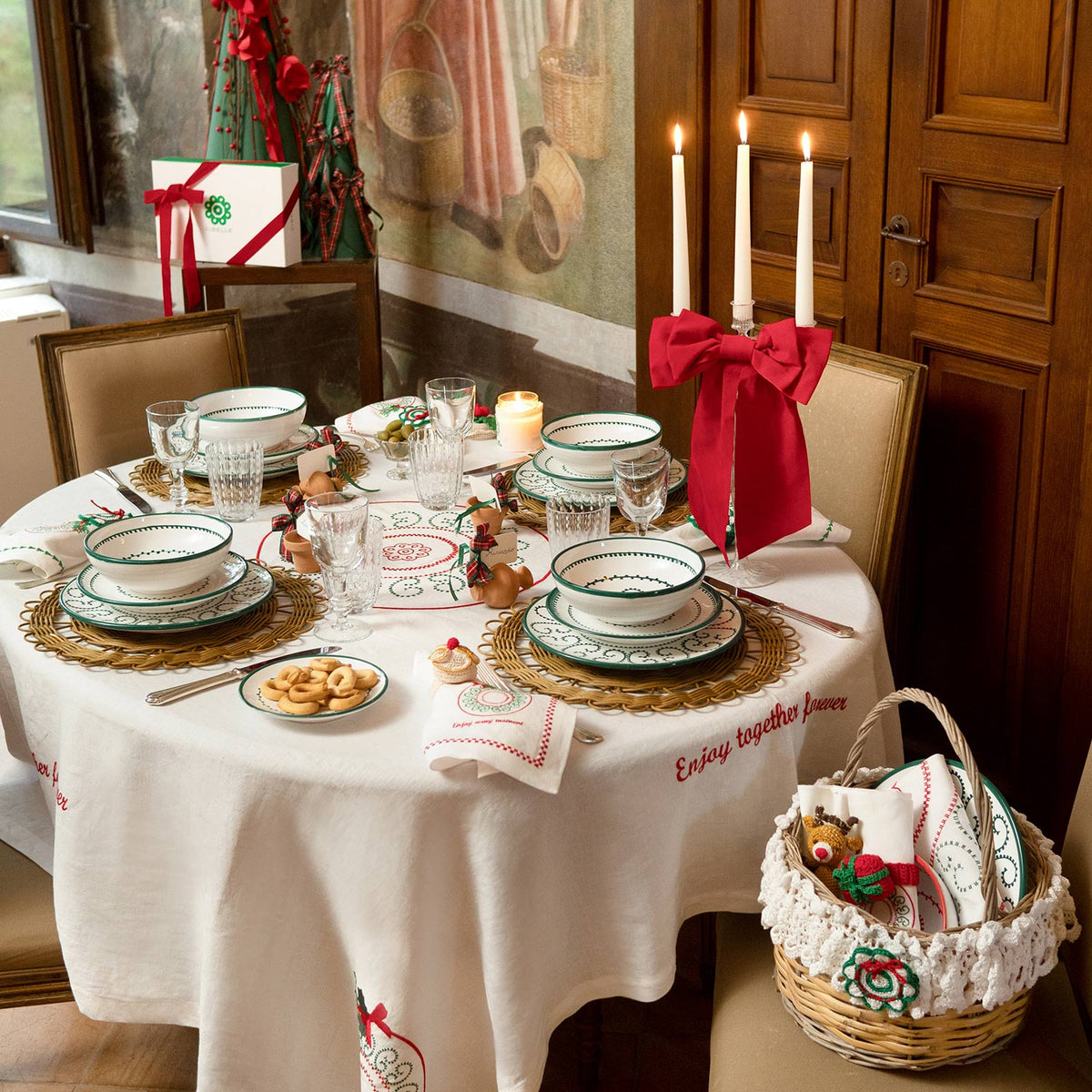 Toalha de mesa LUMINÁRIA NATAL