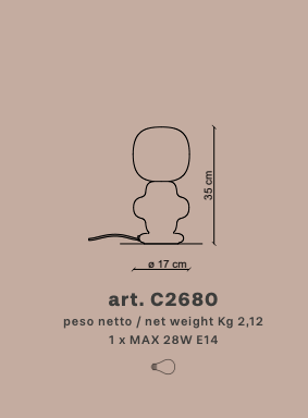 Lampada da Tavolo COPACABANA