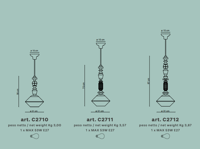 Lampada sospensione LARIAT