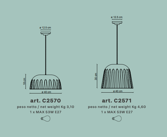 Lampada sospensione MADAME GRÈS