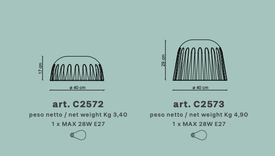 Plafoniera MADAME GRÈS