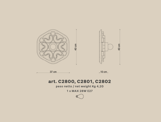 Applique - Plafoniera PHYTIA