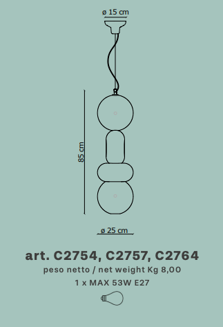 Lampada sospensione BUMBUM