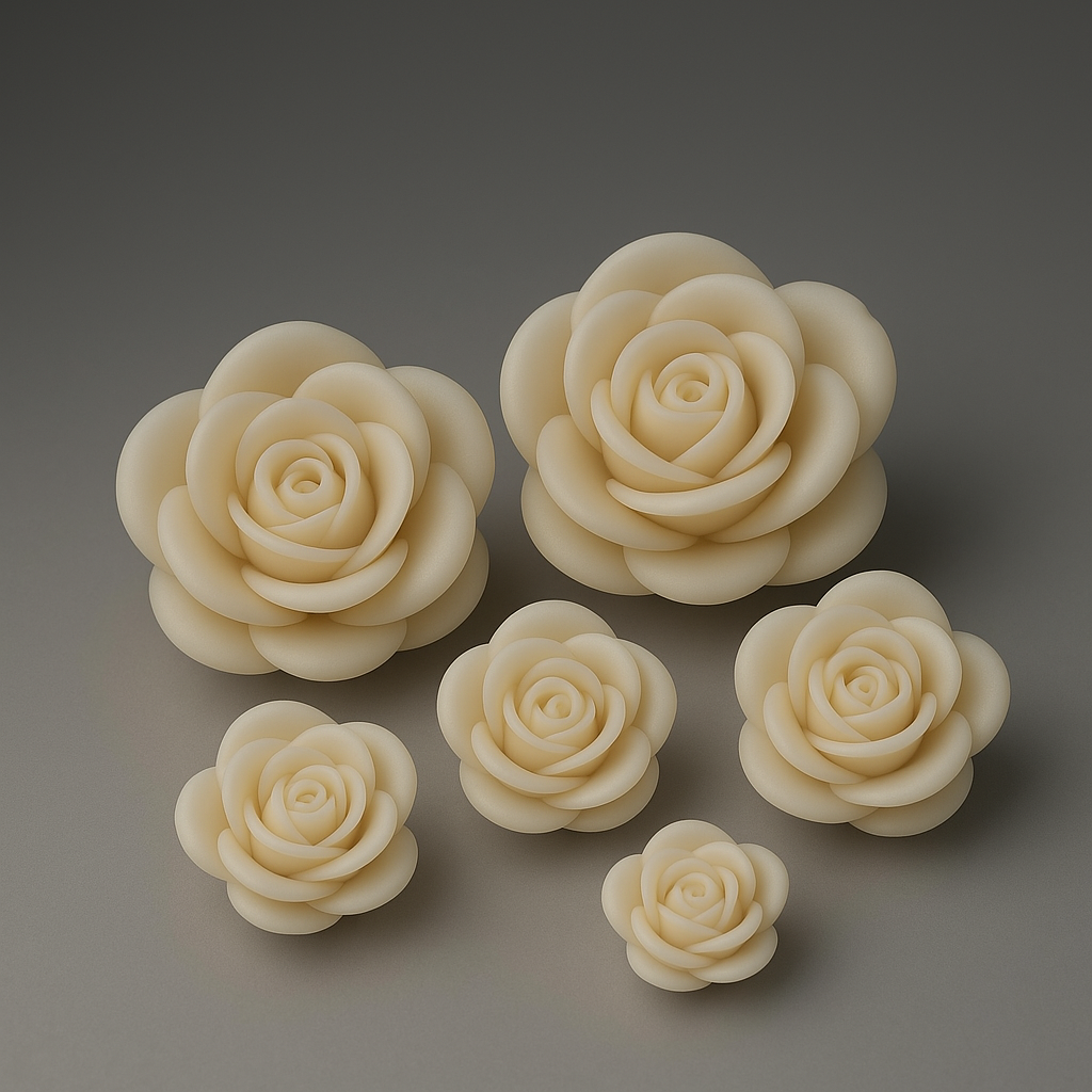 Candela Artigianale ROSA set 6 pz