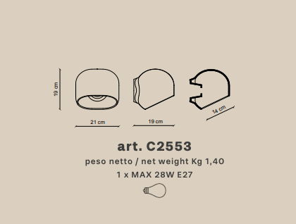 Applique da parete AYRTON