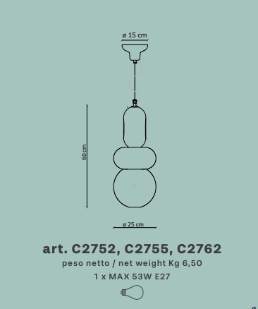 Lampada sospensione BUMBUM