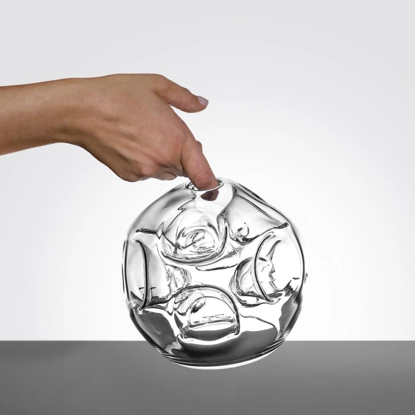 Porta dolci e finger food in vetro GENNARO